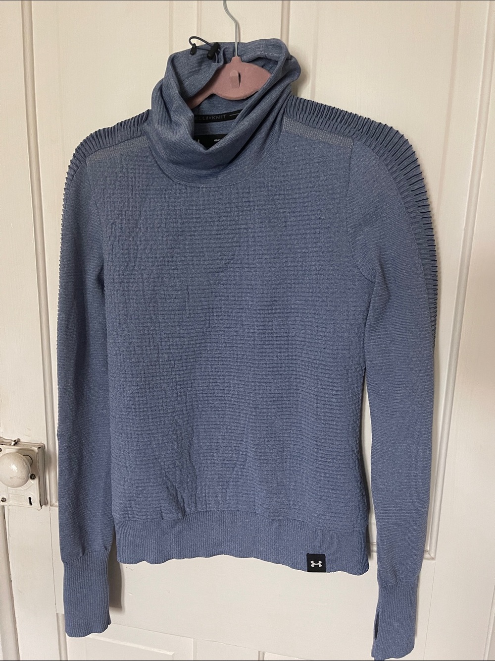 Under Armour Women’s Slate Blue Cowl Neck Sweater Hoodie